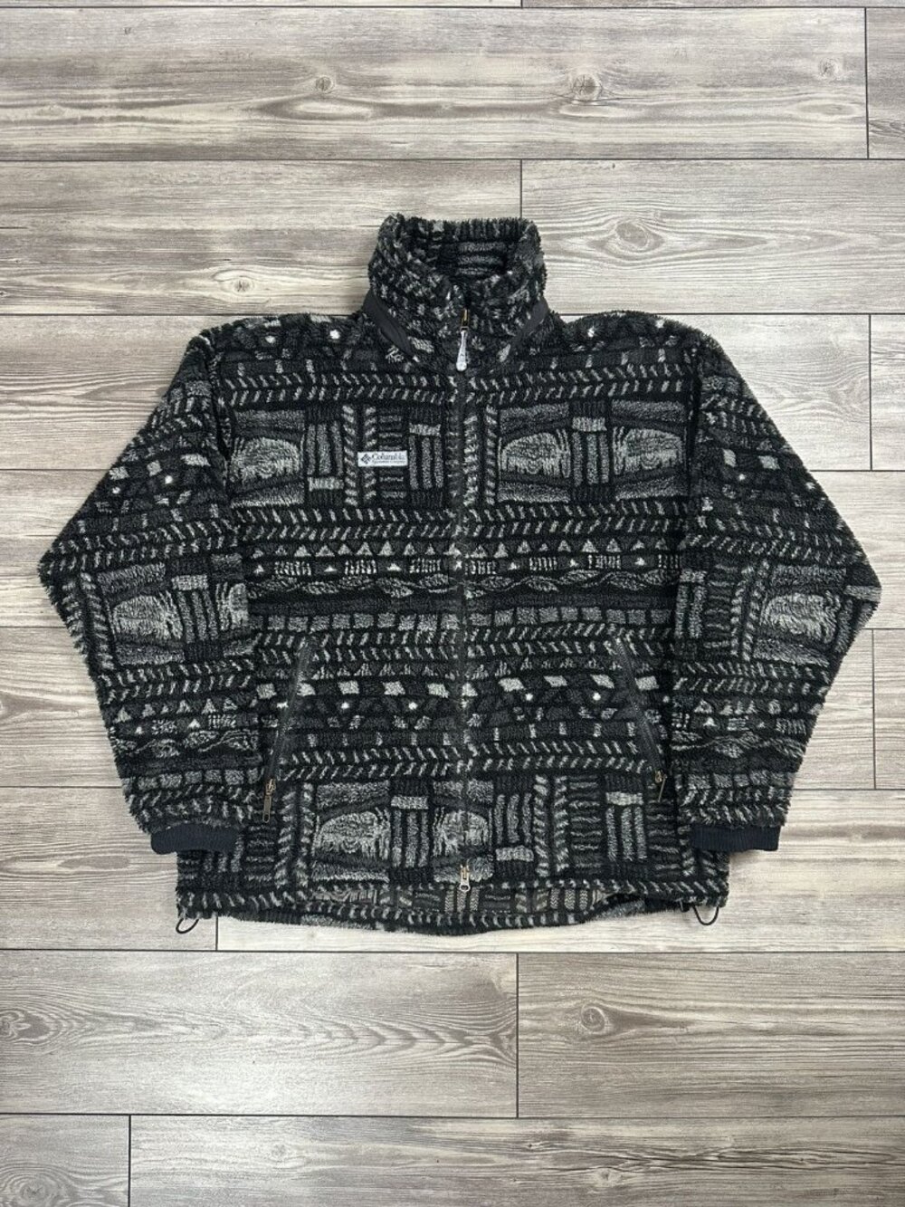 Vintage 90’s Columbia Patterned Zip Fleece